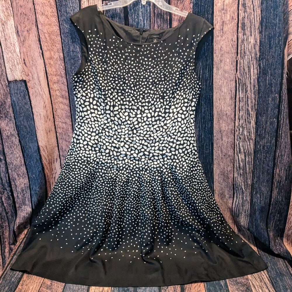 Ann Taylor Dot Fit and Flare Dress